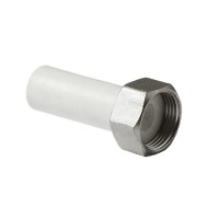Pro Aqua PA70014 Pro Aqua d=25-1 PP-R Штуцер с накидной гайкой Белый