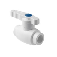 Pro Aqua PA40016 Pro Aqua d= 50 PP-R Шаровой кран полнопроходной Ultra Белый