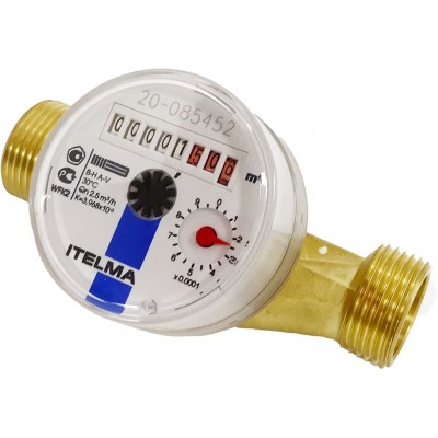 ITELMA WFK20.E130-0-R-L-0-IP54 счетчик холодной воды (Ду=20мм, L=130мм, Qном=2,5 м3/ч)