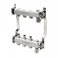 Pro Aqua R510MB.05 Pro Aqua 5 выходов, 330 мм, 1 x 3/4 PRO AQUA Коллекторный блок с регулировочными клапанами Pro Aqua R510MB.05 Pro Aqua 5 выходов, 330 мм, 1 x 3/4 PRO AQUA Коллекторный блок с регулировочными клапанами