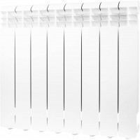 Global ISEO 500 8 секций радиатор алюминиевый боковое подключение (белый RAL 9010) Global ISEO 500 8 секций радиатор алюминиевый боковое подключение (белый RAL 9010)