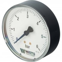 Watts  F+R100(MDA) 80/6x1/4" Манометр аксиальный 80мм, 0- 6 бар