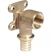 REHAU RAUTITAN Фитинги Угольник настенный с квадратными фланцами 20-Rp1/2 RX+ для труб из сшитого полиэтилена аксиальный REHAU RAUTITAN Фитинги Угольник настенный с квадратными фланцами 20-Rp1/2 RX+ для труб из сшитого полиэтилена аксиальный