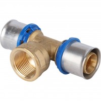 APE Тройник-переходник с внутренней резьбой 26х3/4 х26 для металлопластиковых труб прессовой APE Тройник-переходник с внутренней резьбой 26х3/4 х26 для металлопластиковых труб прессовой