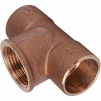 Sanha  4130g тройник ВП-ВР-ВП, бронза28x1x28, для медных труб под пайку