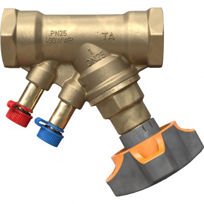 IMI  Клапан балансировочный ручной STAD без дренажа, внутренняя резьба, DN 50, Kvs = 32,3 м3/ч, Tmax = 120°C, PN25, материал корпуса - AMETAL