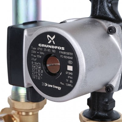 STOUT SDG-0038 Насосная группа с теплообменником 28 пластин,с насосом Grundfos UPSO 25-65 в теплоизоляции