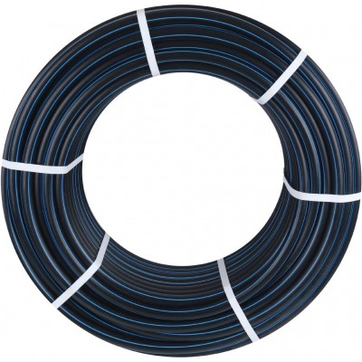 CYKLON 100136090 CYKLON Труба напорн. ПЭ100 DN90х6,7 PN12,5 SDR 13,6 с син. полосой, метровая разметка (Отрезок 12 м или бухта 100 м.)