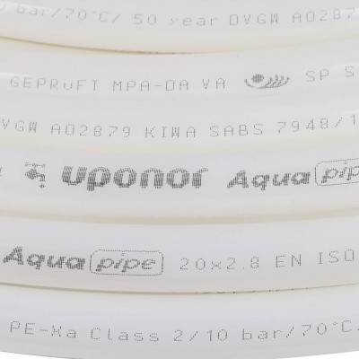 Uponor Aqua Pipe труба белая PN10 20X2,8