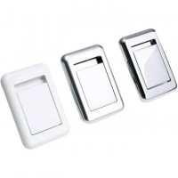 REHAU Настенная алюминиевая розетка, белая, для дистанц./кабельного управ. сис. REHAU Настенная алюминиевая розетка, белая, для дистанц./кабельного управ. сис.