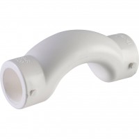 Политэк  d=20 Обводное колено для полипропиленовых труб под сварку (цвет белый)