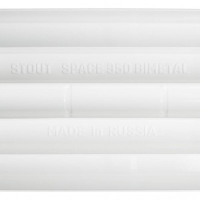 STOUT Space 350 12 секций радиатор биметаллический боковое подключение RAL9016