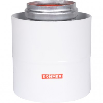 ROMMER RCA-6010-210100 Начальный участок  вертикальный коакс. 60/100 (Baxi (кроме ECO Nova/Classic), Ariston, Vaillant, Viessmann, Kiturami, Mizudo, Beretta, Oasis, Wolf, Haier, Tiberis, DeDietrich, Arderia  ) хом