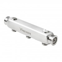 Pro Aqua S530MB.03 Pro Aqua 3 выхода, 290 мм, 1 1/4 x 3/4 PRO AQUA Коллектор из нержавеющей стали с межосевым расстоянием 100 мм Pro Aqua S530MB.03 Pro Aqua 3 выхода, 290 мм, 1 1/4 x 3/4 PRO AQUA Коллектор из нержавеющей стали с межосевым расстоянием 100 мм