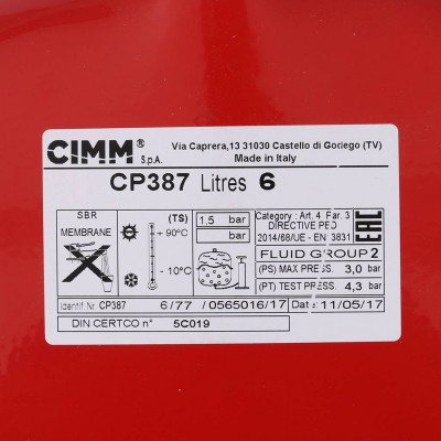 CIMM CP Бак CP 387- 6 л