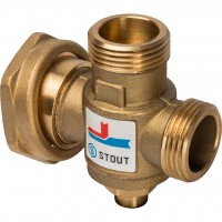STOUT SVM-0050 Термостатический смесительный клапан G 1 M-G 1 1/2 F-G 1 M   70°С
