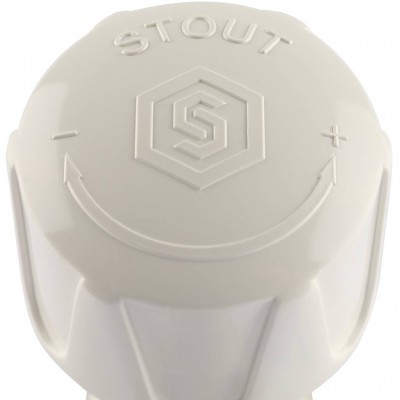 STOUT SVRs Клапан ручной терморегулирующий с неподъемным шпинделем, прямой 1/2"