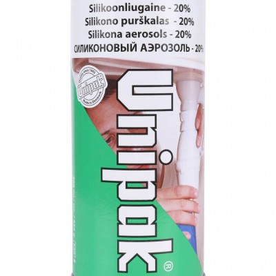 UNIPAK Смазка силиконовая GLIDEX 20% (аэрозоль 400 мл)