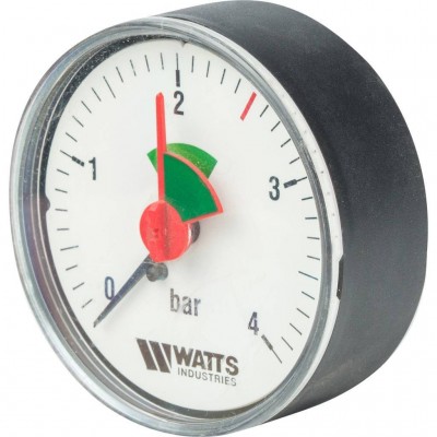 Watts F+R101(MHA) 63/4x3/8" Манометр аксиальный 63мм, 0-4 бар