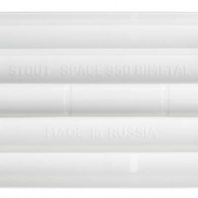 STOUT Space 350 10 секций радиатор биметаллический боковое подключение RAL9016