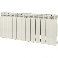 STOUT VEGA 350 12 секций радиатор алюминиевый боковое подключение (белый RAL 9016) STOUT VEGA 350 12 секций радиатор алюминиевый боковое подключение (белый RAL 9016)