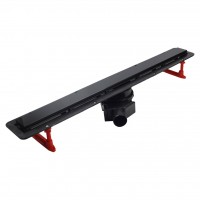 PESTAN 13701204 Pestan Душевой лоток Pestan Confluo Frameless Line 650 Black Glass Хром матовый/черное стекло глянец, без рамки