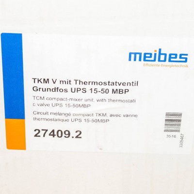 Meibes Thermix Thermix с термостатическим приводом смесителя, диапазон настройки 25-50 °С, с насосом Grundfos UPS 15-50 MBP (до 120 м2)1