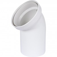REHAU RAUPIANO PLUS 11216141001 Отвод для присоед.выпуска унитаза 110/45°