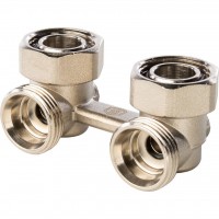 STOUT Узел нижнего подключения радиатора для двухтрубной системы, угловой 3/4'' STOUT Узел нижнего подключения радиатора для двухтрубной системы, угловой 3/4''