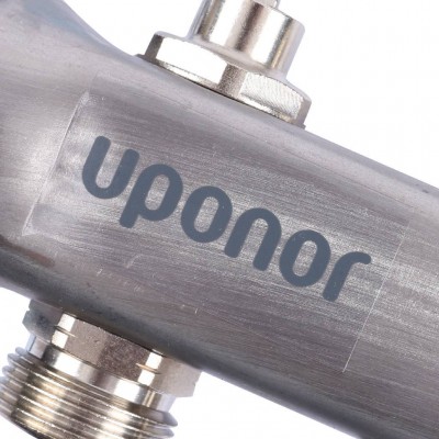 Uponor Smart S коллектор с клапанами стальной, выходы 3X3/4 евроконус