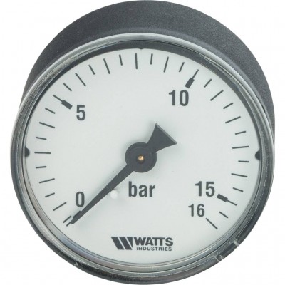 Watts F+R100(MDA) 50/16x1/4" Манометр аксиальный 50 мм, 0-16 бар.