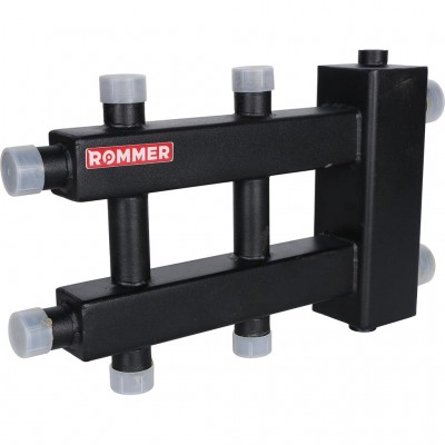 ROMMER RDG-0060-024013 ROMMER Коллектор (дублер компакт) с гидроразделителем на 1+1+1 контура  до 60 кВт