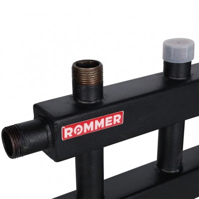 ROMMER RDG-0060-024013 ROMMER Коллектор (дублер компакт) с гидроразделителем на 1+1+1 контура до 60 кВт