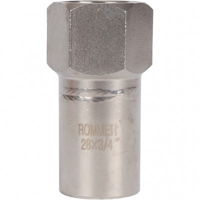 ROMMER RSS-0023-002834 Вставка переходная НПр-ВР, 28х3/4, из нержавеющей стали прессовой