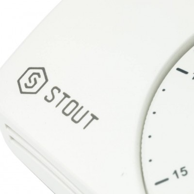 STOUT STE-0002 Проводной электронный термостат WFHT-BASIC со светодиодом STE-0002-000004