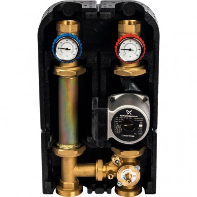 STOUT SDG-0007 Насосная группа со смесителем 1" с насосом Grundfos UPSO 25-65 DN 32