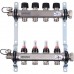 Uponor Smart S коллектор с расходомерами стальной, выходы 4X3/4 евроконус