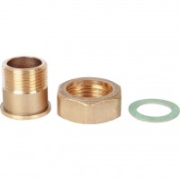 STOUT Штуцер с накидной гайкой под плоскую прокладку G 3/4M-G1N STOUT Штуцер с накидной гайкой под плоскую прокладку G 3/4M-G1N