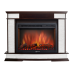 Портал Firelight Scala 25 камень сланец скалистый белый, шпон тёмный дуб