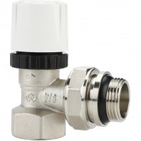 Клапан радиаторный VARMEGA 3/4" термостатический угловой с самоуплотняющимся полусгоном VM10413 Клапан радиаторный VARMEGA 3/4" термостатический угловой с самоуплотняющимся полусгоном VM10413