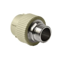 Муфта TEBO PP-R комб. нар.р. 20x3/4", серый Муфта TEBO PP-R комб. нар.р. 20x3/4", серый