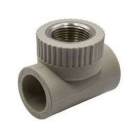 Тройник TEBO PP-R комбинированный ВР 32х1", серая Тройник TEBO PP-R комбинированный ВР 32х1", серая