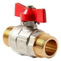 Кран шаровой полный проход Н-Н бабочка 3/4", ALTSTREAM