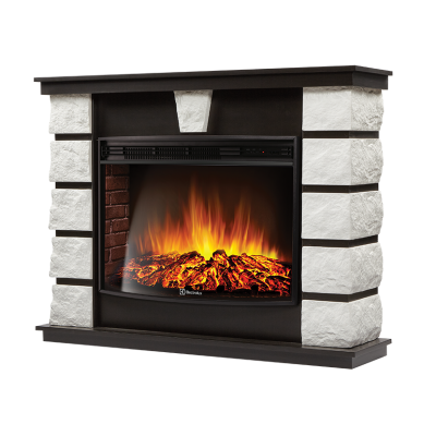 Портал Firelight Excalibur 30 камень белый, шпон венге