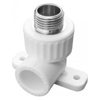 Угол VALFEX 20х3/4" НР (45/15), белый