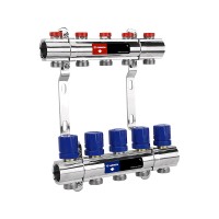 Группа коллекторная VARMEGA для отопления ВР 1" 12 х 3/4" EK латунь VM15812 Группа коллекторная VARMEGA для отопления ВР 1" 12 х 3/4" EK латунь VM15812