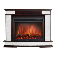 Портал Firelight Scala 30 камень сланец скалистый белый, шпон тёмный дуб