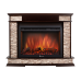 Портал Firelight Scala 30 камень сланец скалистый бурый, шпон тёмный дуб