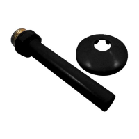 Трубка соединительная с розеткой 15х1-1/2" нр, длина 110мм, отражатель d-50мм Ral (9005 Чёрная) Трубка соединительная с розеткой 15х1-1/2" нр, длина 110мм, отражатель d-50мм Ral (9005 Чёрная)