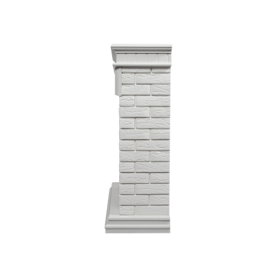 Портал Firelight Bricks 30 камень белый, белая эмаль